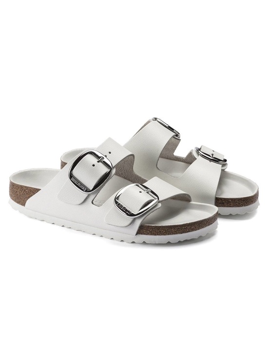 Birkenstock Shoes - Birkenstock White Arizona Big Buckle Women’s Sandals